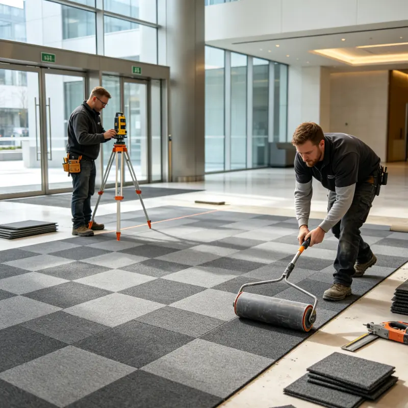 How to Lay Carpet Tile?