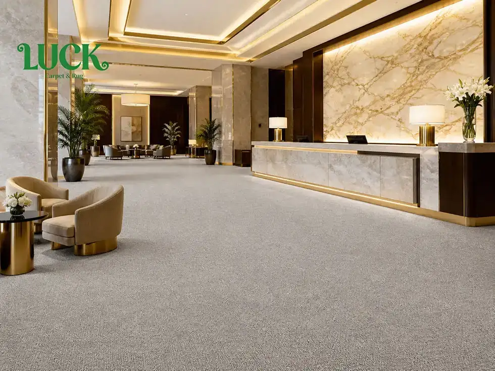Nylon Tufted Wall To Wall Carpet For Lobby