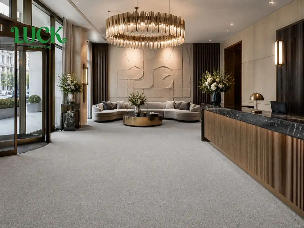 Nylon Tufted Wall To Wall Carpet For Lobby