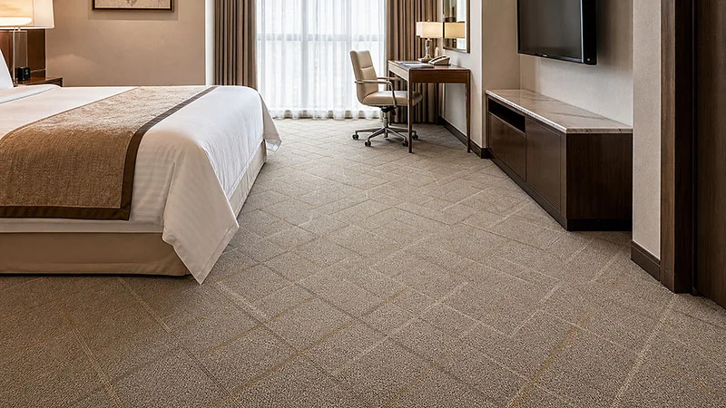 Custom Hotel Nylon Wall To Wall Carpet
