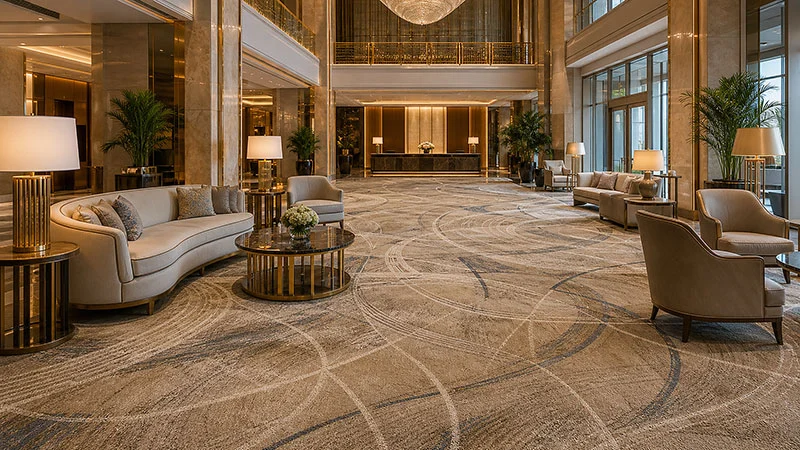 Premium Hotel Lobby Wall To Wall Carpet