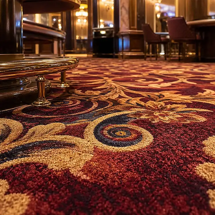 Luxury Casino Wool Wall to Wall Carpet