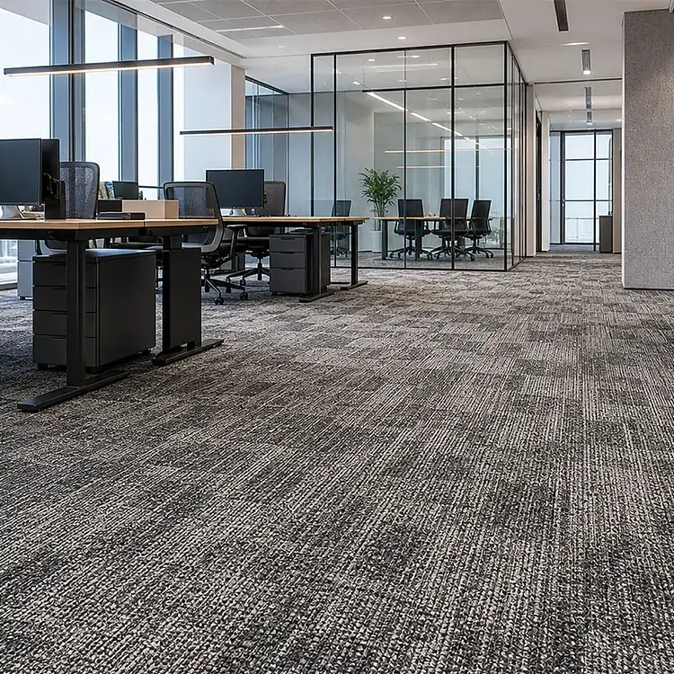 Modern Office Tufted Wall to Wall Carpet