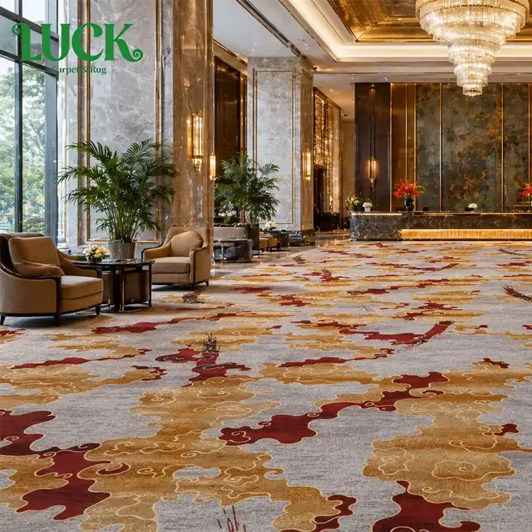 Nylon Printed Wall to Wall Carpet for Lobby