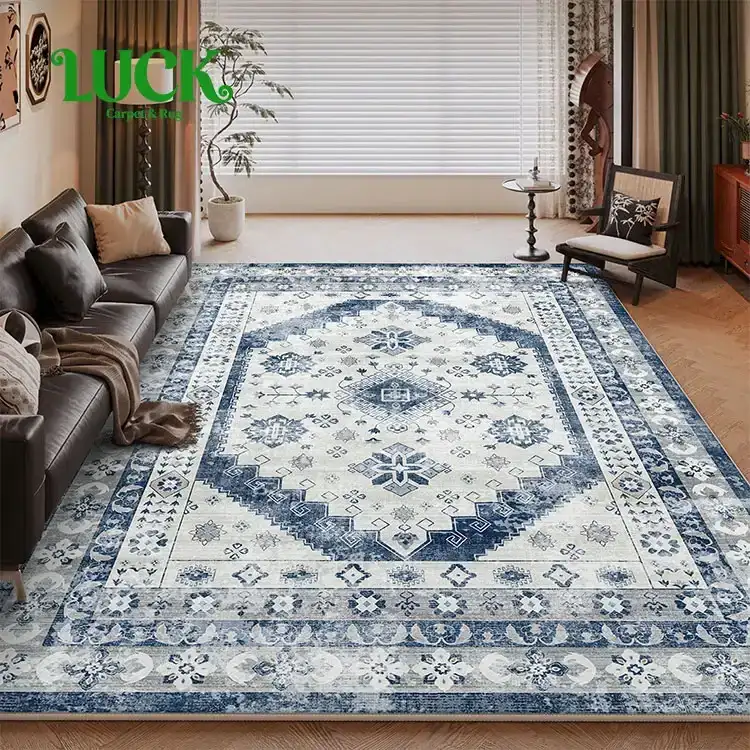 Polyester Printed Area Rug with Silicone Packing