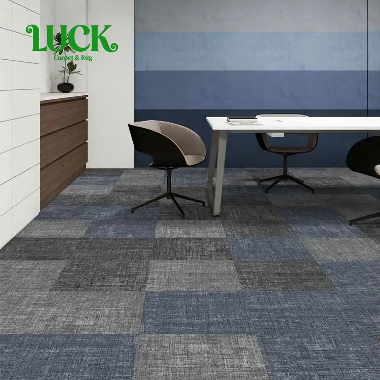 Polyester Printed Carpet Tile with PVC Backing