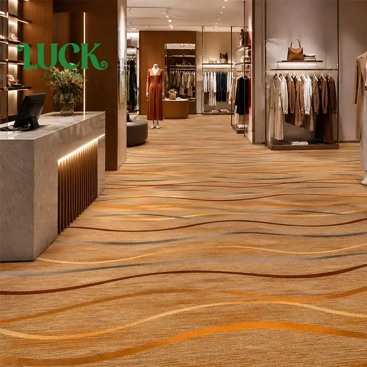 Polyester Printed Wall to Wall Carpet for Retail Floors