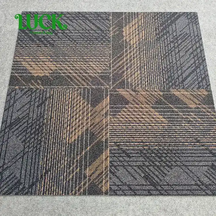 Printed Loop Pile Carpet Tile