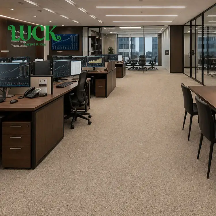 Tufted Solution Dyed Yarn Wall to Wall Carpet for Financial