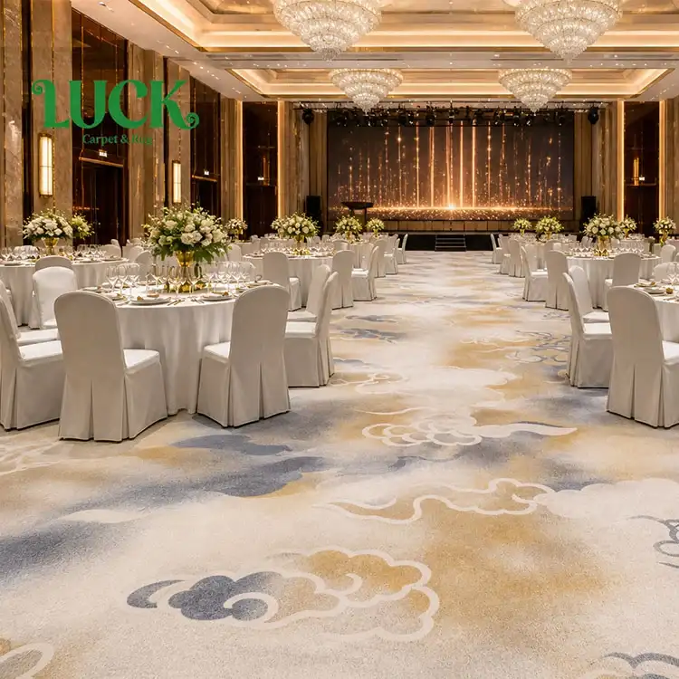 Wool Printed Wall to Wall Carpet for Banquet