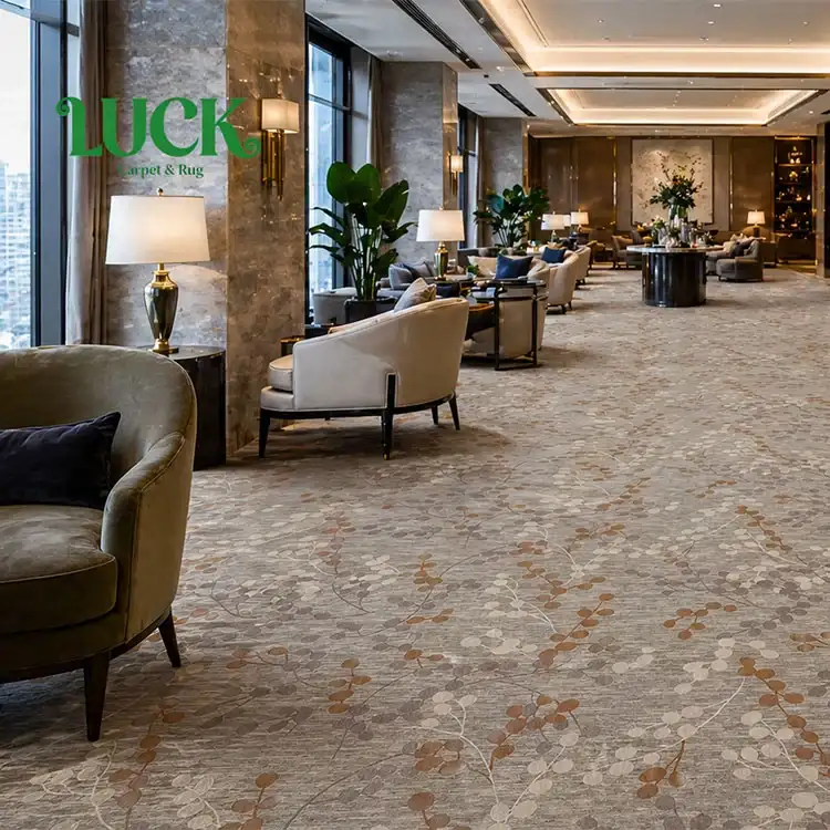 Wool Printed Wall to Wall Carpet for Hotel
